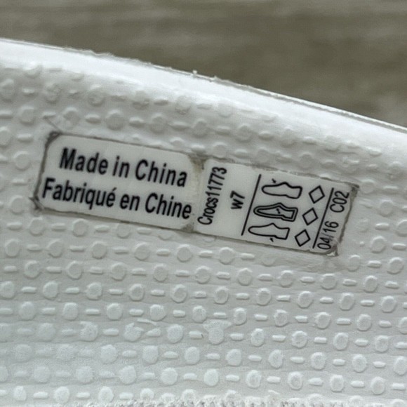 Crocs Neria Clogs Women’s Size 7 White Slip-Resistant Work Shoes 11773 - Picture 8 of 8